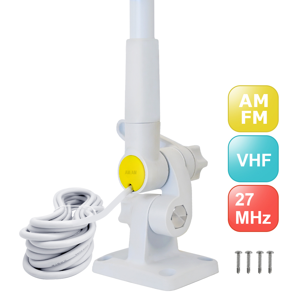 玻璃纤维松开 VHF UHF AM FM 天线 Marine Omni 360 天线 hf/vhf/uhf 多频段天线