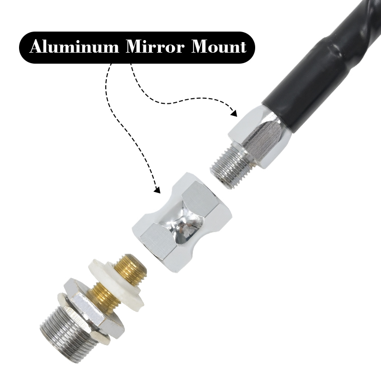 3ft 4ft 5ft CB Antenna 27mhz Standard Series Aluminum Mirror Mount Heavy Duty Fiberglass CB Antenna