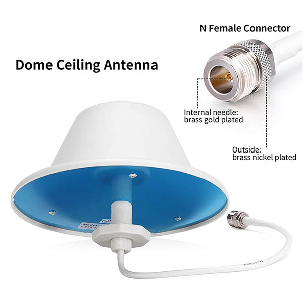 Wide Band Omni-Directional Ceiling Mount Dome 4G LTE Antenna For Mobile Signal Booster Repeater