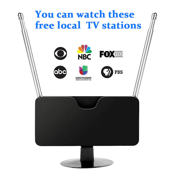 易放置 电视自由频道调谐器最小 HDTV 天线