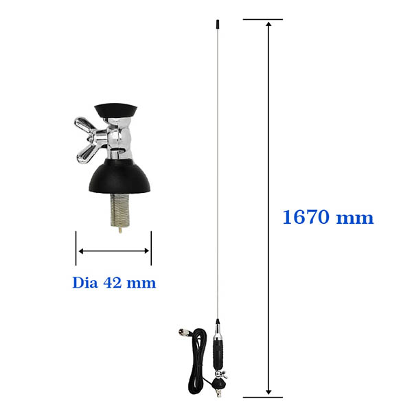 Vhf Uhf Ham 无线电基站 可调谐 27Mhz 皮卡车无线电天线安装座