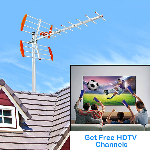 Powerful Strongest DVBT T2 High Gain Africa Yagi Antena Vhf TV Aerial Outdoor DTV 