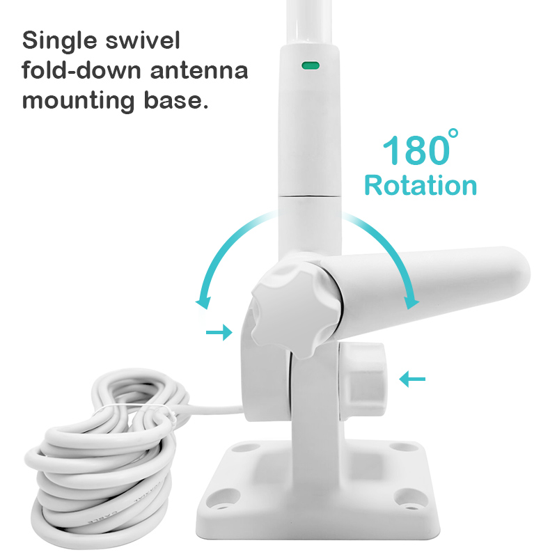 Fiberglass Loosen VHF UHF AM FM Antenna Marine Omni 360 Antenna hf/vhf/uhf multi-band antenna